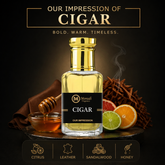 Moradi Cigar Impression Attar bottle for men fragrance oil