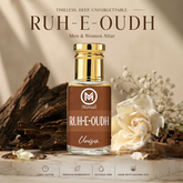 Moradi Ruh e oudh Attar men fragrance oil bottle