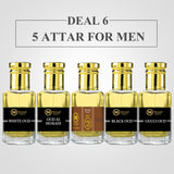 Oud Deal - 5 Attar's For Men