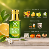Moradi Fruity Lush attar luxury sweet fruity perfume close view
