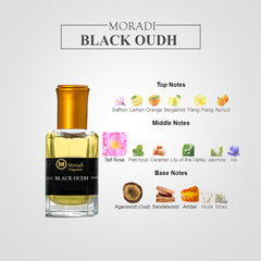 Moradi Black Oudh Attar for Men Long Lasting Perfume Fragrance Oil