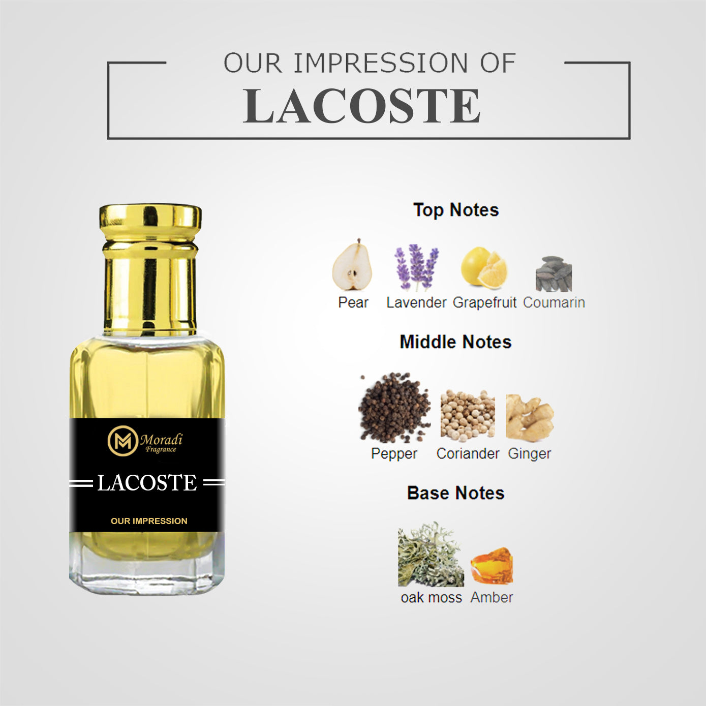 Lacoste Men Impression Attar for Men Moradi