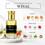 Non-alcoholic Moradi Wisal perfume with fruity floral notes