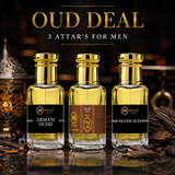 Moradi Oud Deal 3 attars for men fragrance oil set
